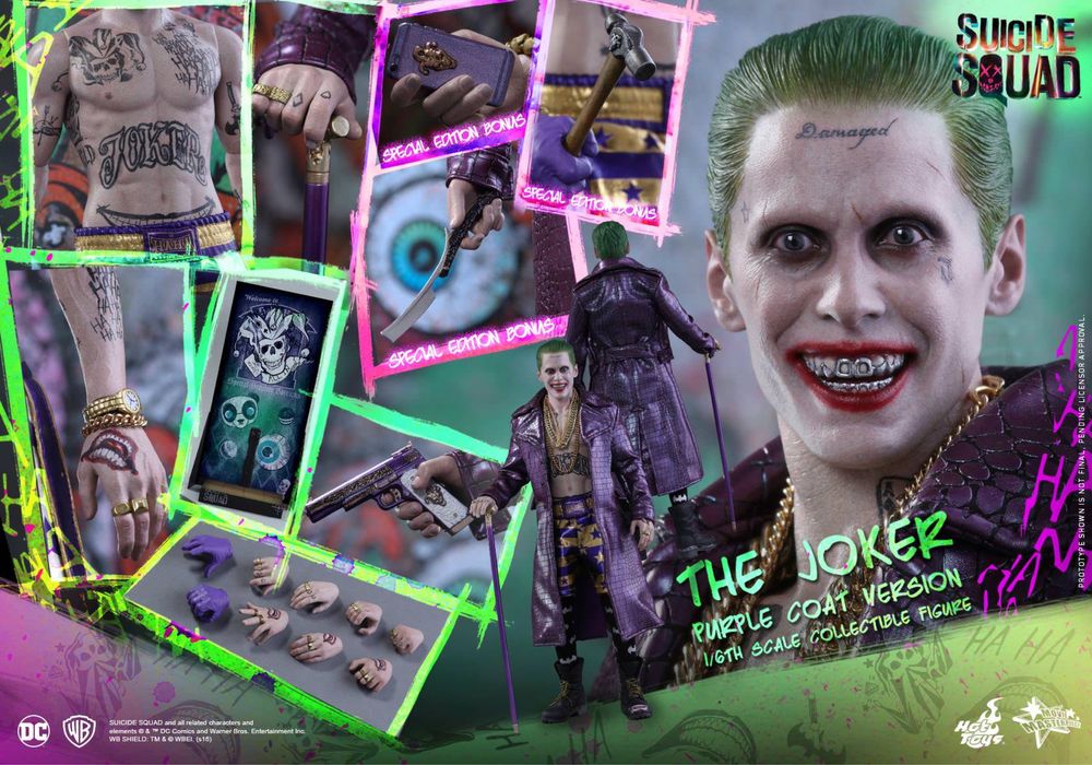 Фигурка 1/6 hot toys mms 382 SUICIDE SQUAD THE JOKER (PURPLE COAT)