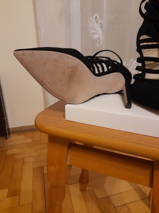 Sandałki damskie czarne ASOS  roz 39