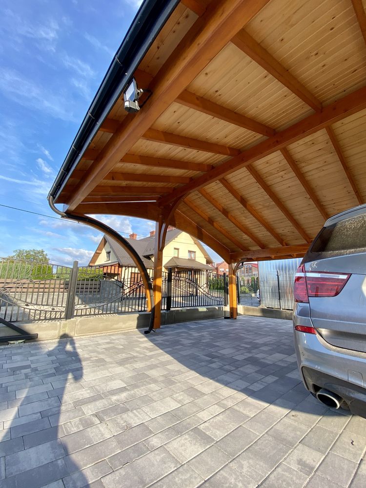 Wiata samochodowa| carport| garaż drewniany