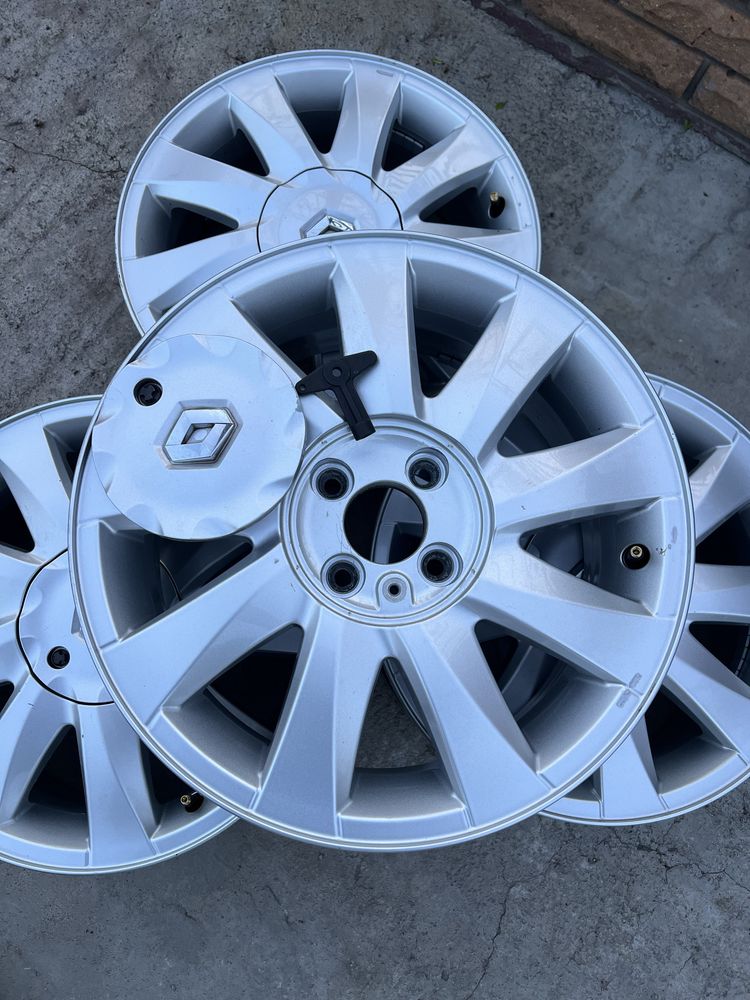 Диски легкосплавні 4x100 r16 renault megan2, logan, scenik original