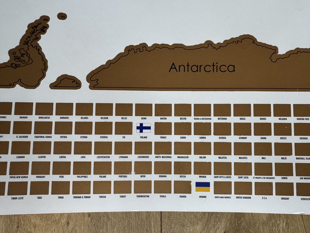 Mapa świata mapka zdrapka