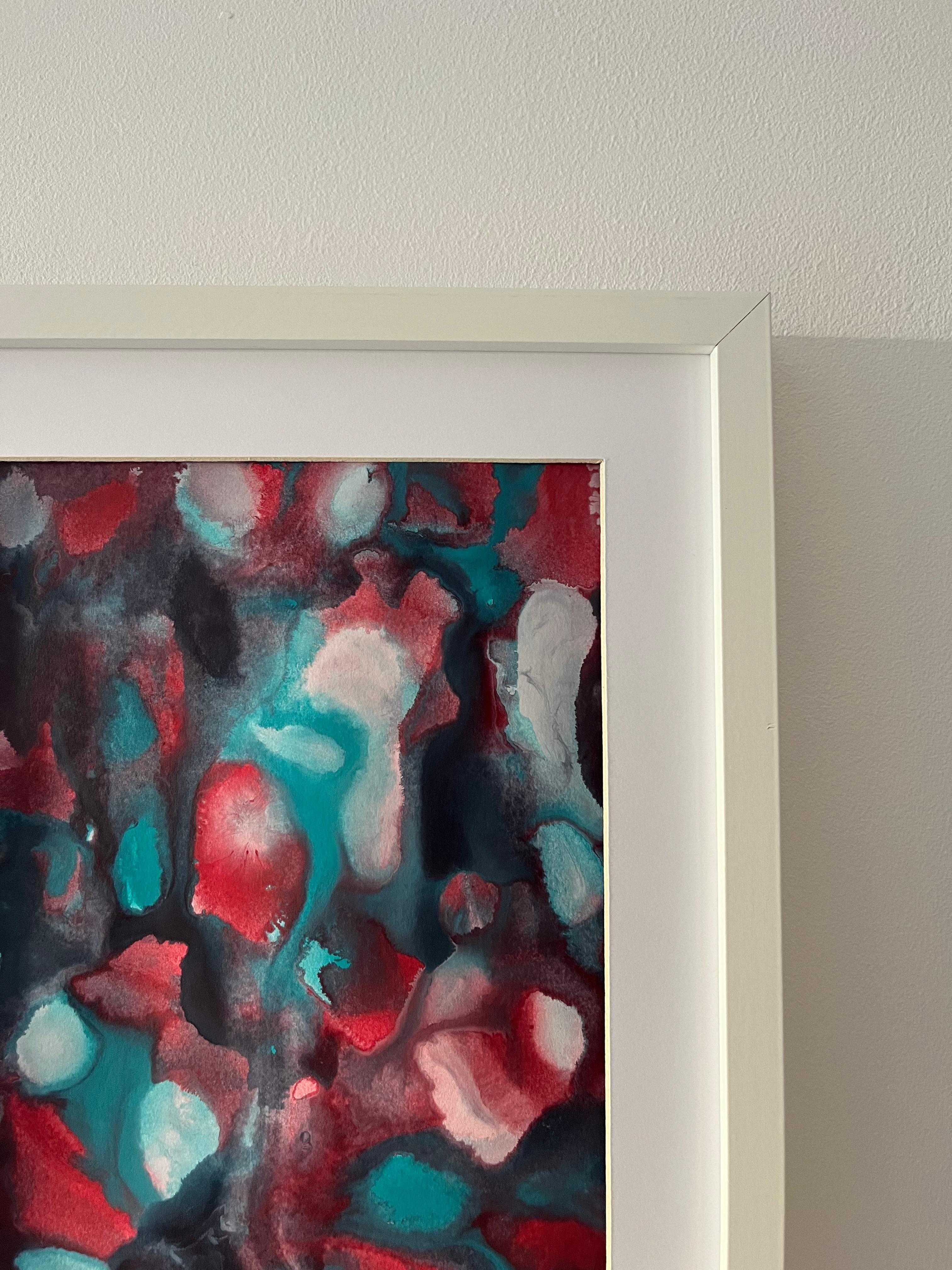 Pintura abstrata em acrílico