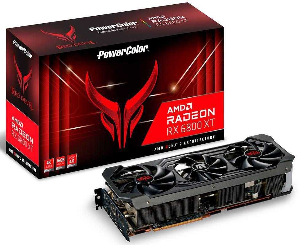 Відеокарта PowerColor Radeon RX 6800 XT 16 GB Red Devil GDDR6 б/в