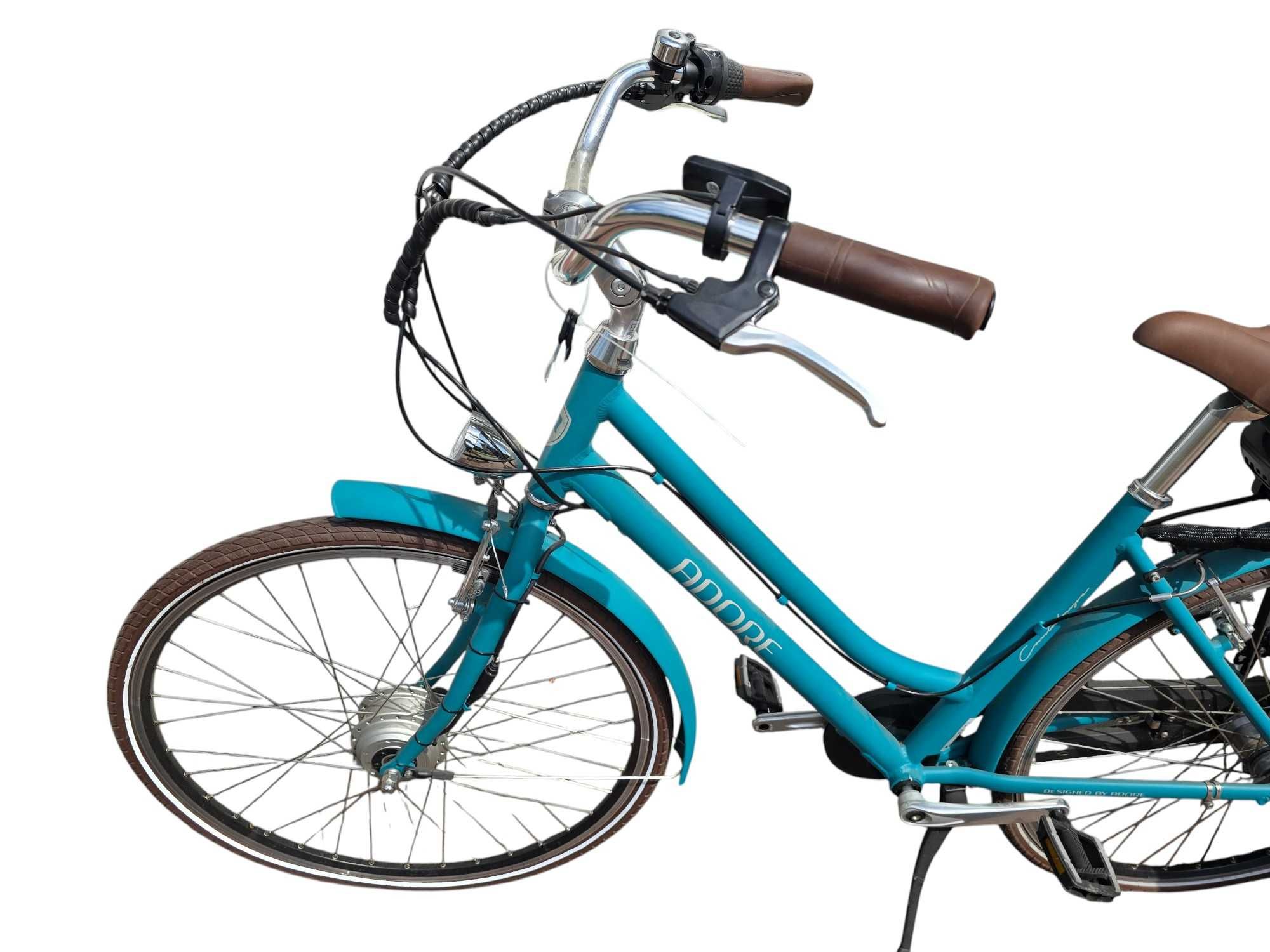 Rower elektryczny Adore Cantaloupe koło 28" niebieski 250W