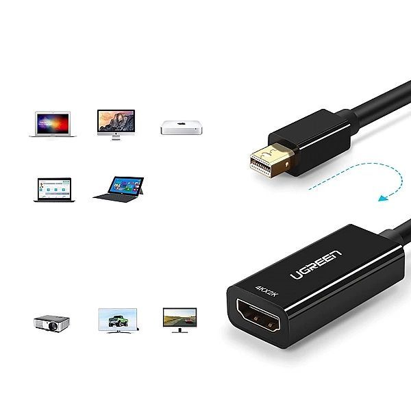 Adapter Ugreen Md112, 10461 mini DisplayPort (męski) / Hdmi (żeński) F