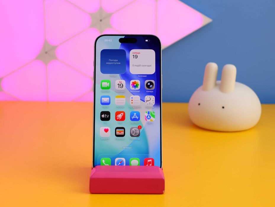 Смартфон iPhone 16 Pro Max 512GB eSIM White (152125) Б/У З ГАРАНТІЄЮ