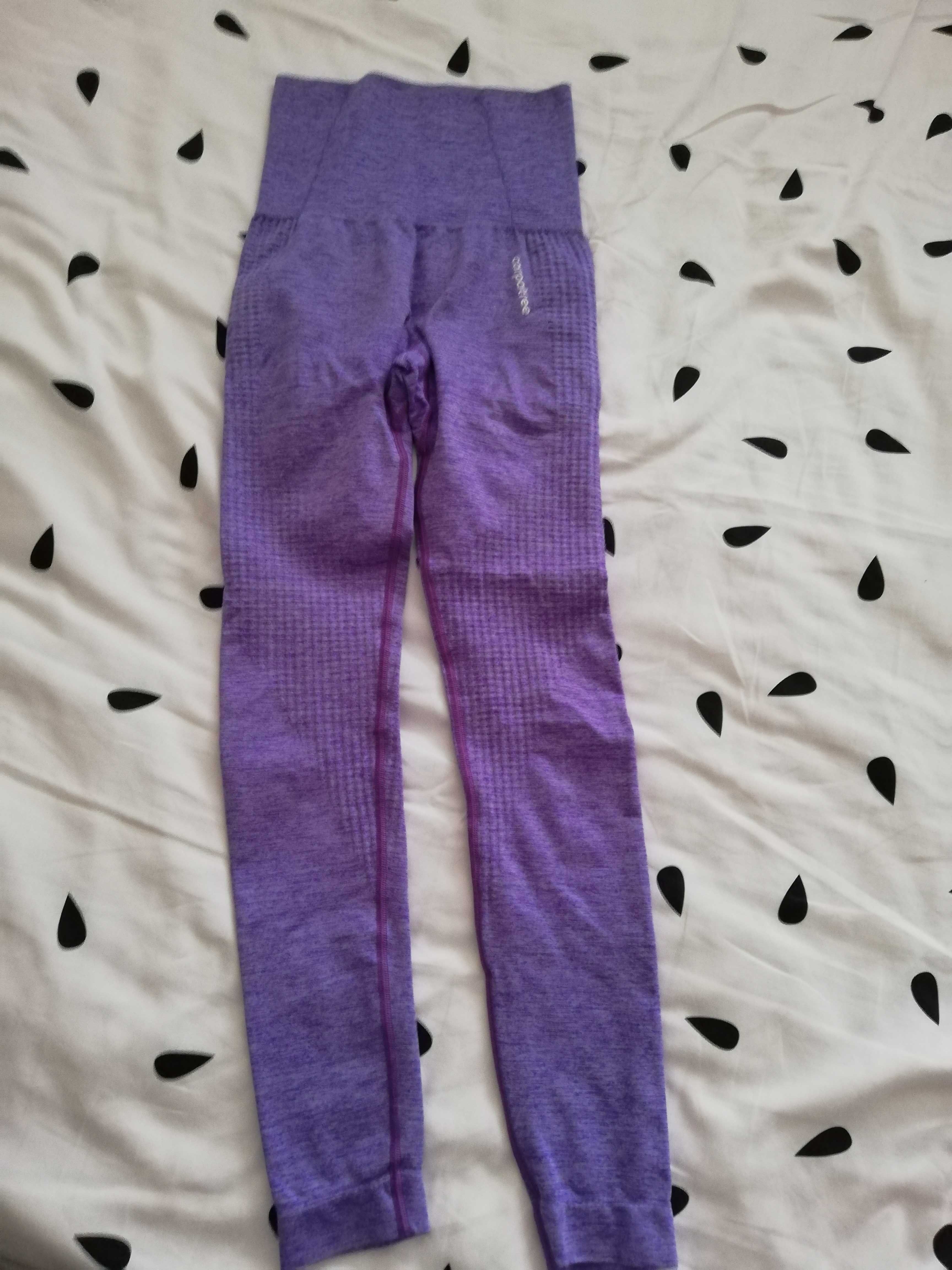 legginsy Carpatree xs s 34 36 fiolet push up