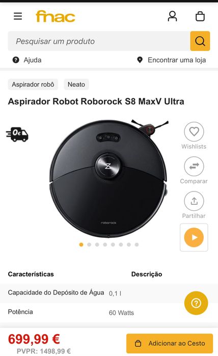 Aspirador Robot Roborock S8 MaxV Ultra