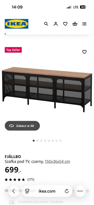 Szafka TV oraz 2x regały IKEA FJALLBO jak nowe