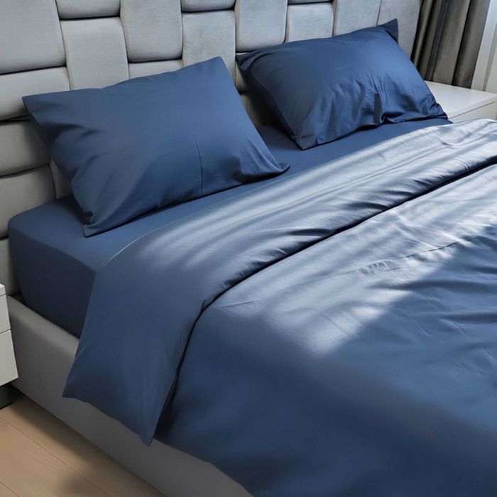 Постільна білизна Ранфорс. Колір Глибокий Синій Royal Blue Всі розміри