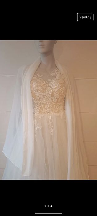 Sprzedam Suknie ślubną rozmiar 38(M)