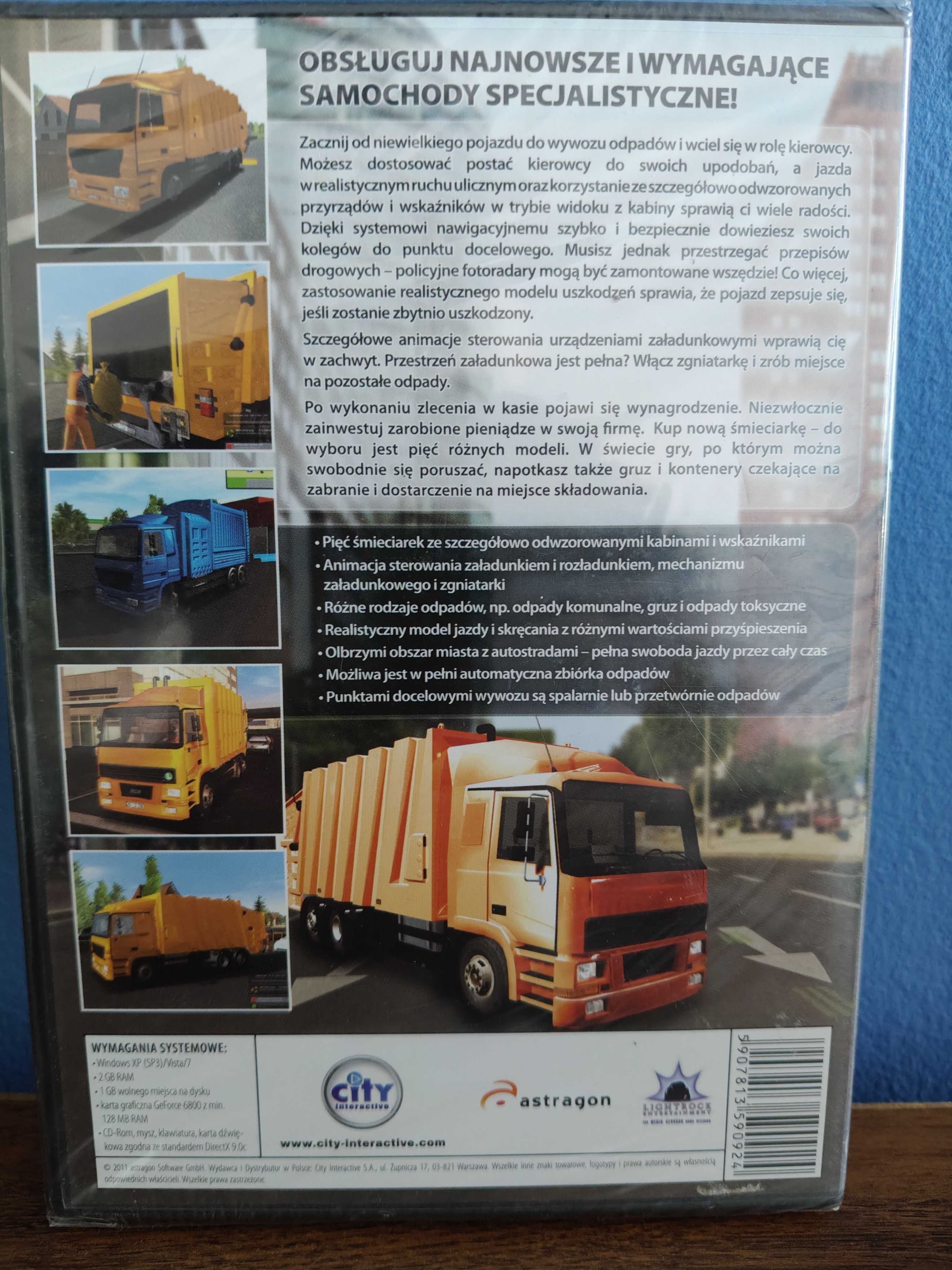Symulator śmieciarki PC NOWA oryginalnie zafoliowana