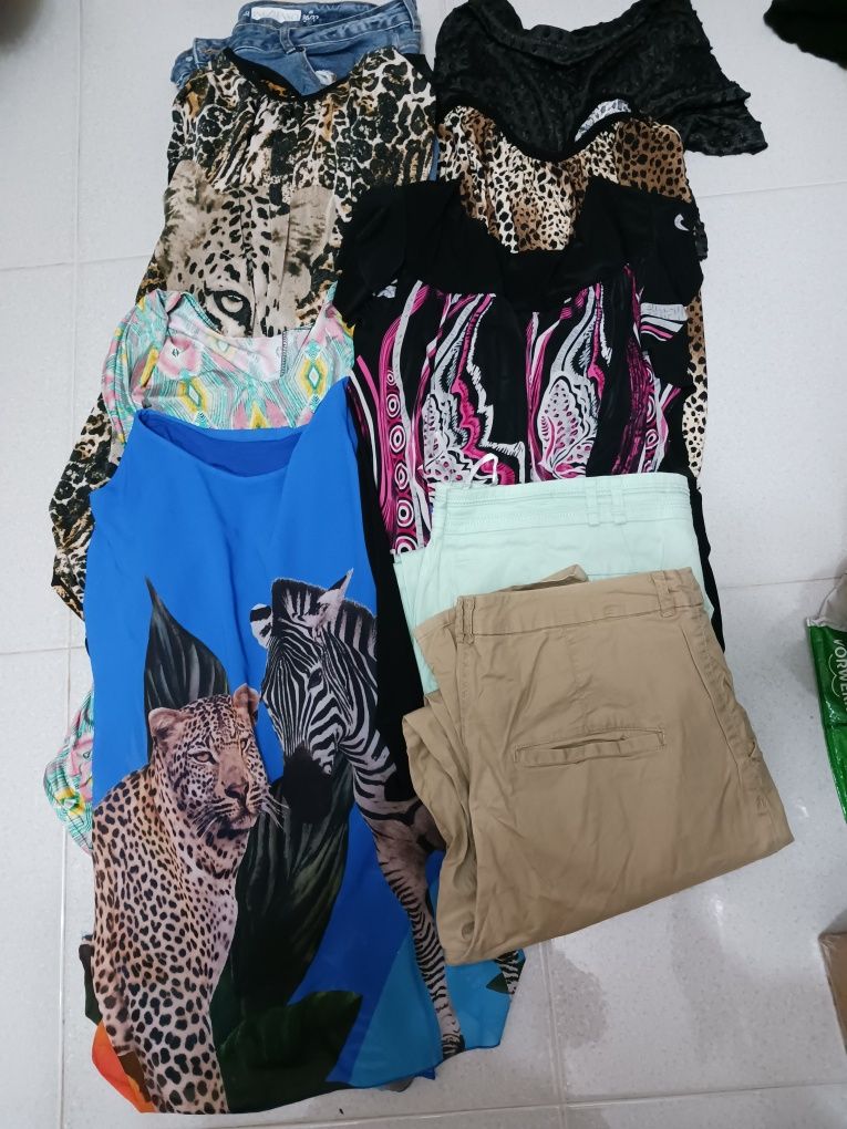 Vendo 200 peças de roupa senhora usada