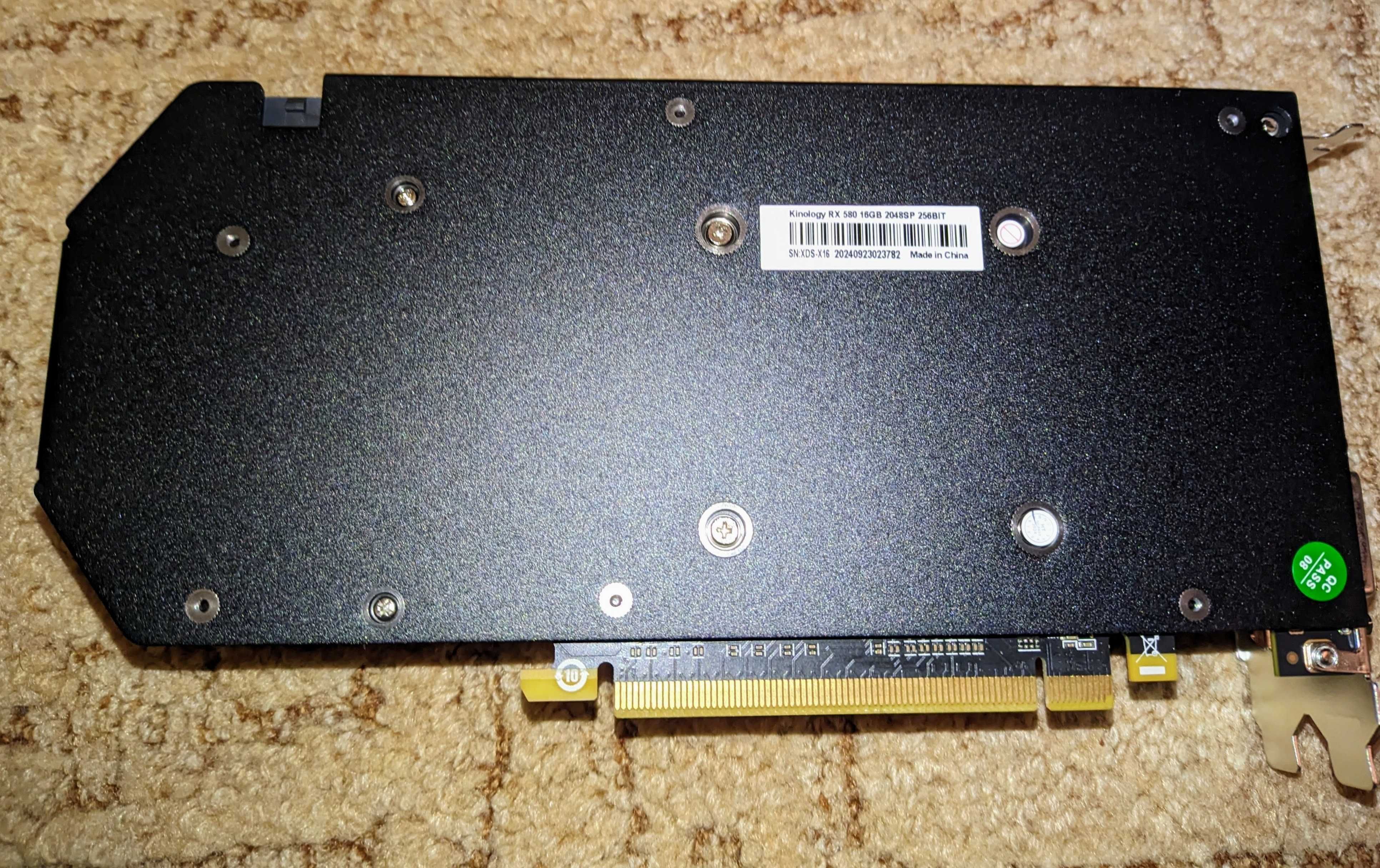 Kinology RX-580 — найдешевша відеокарта з 16 ГБ