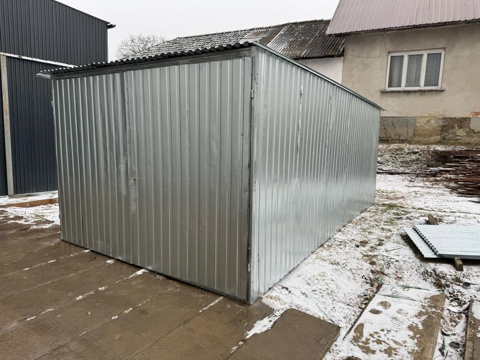 Garaż blaszany ocynk 3x5 2 gatunek