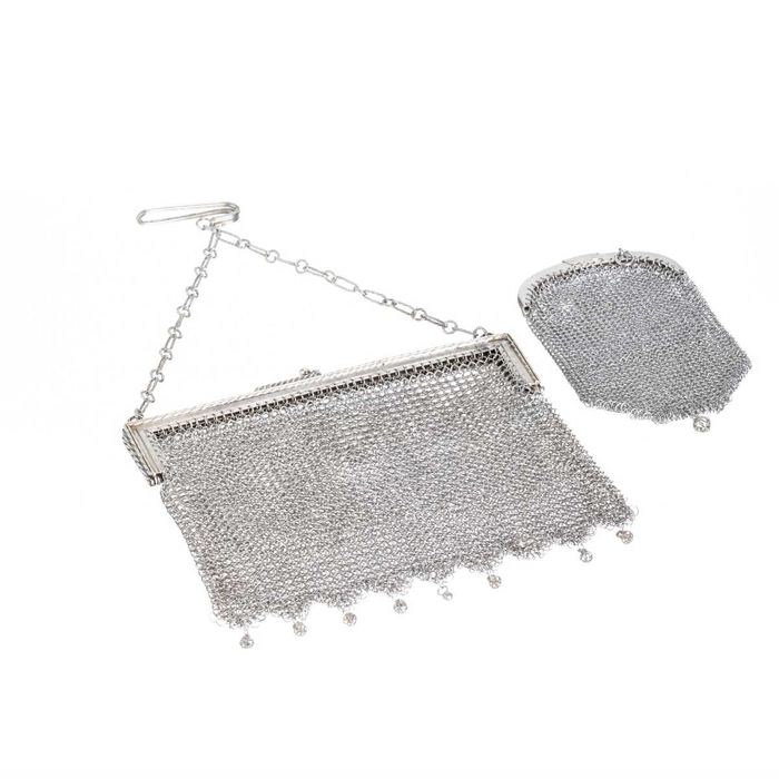 Serviço de Chá e Café Art-Deco em Prata Antiga