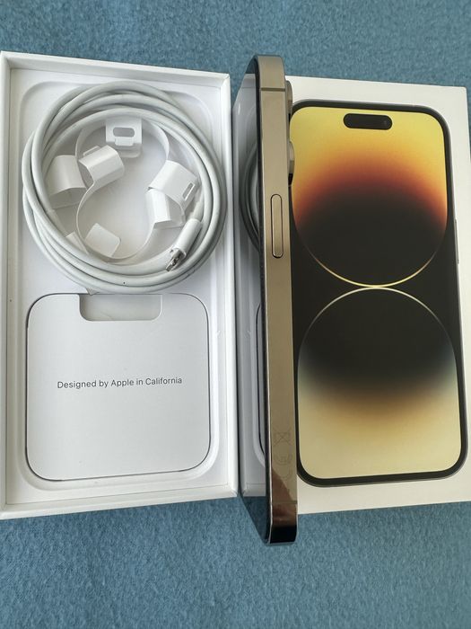 IPhone 14 Pro Gold 256Gb, Neverlock, стан ідеал, коробка, чек