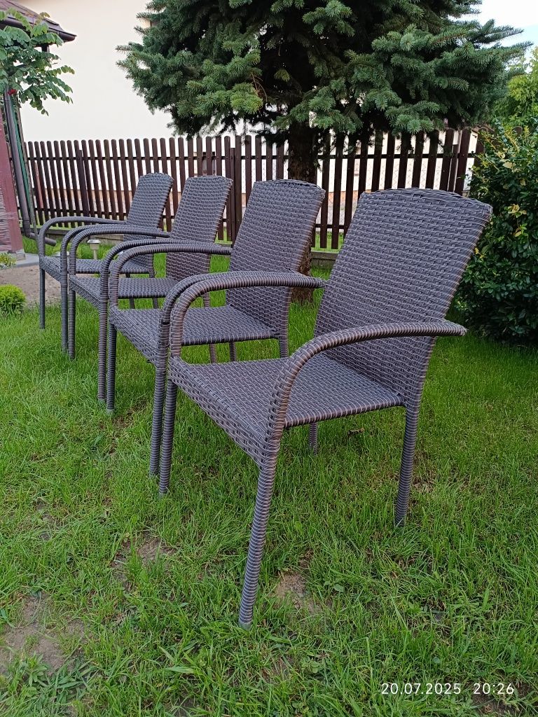 4 krzesła ogrodowe Haldbjerg
