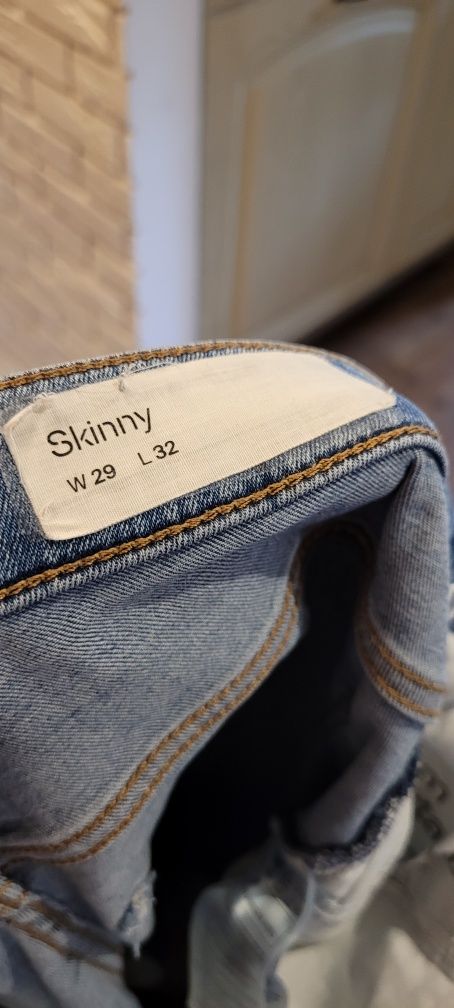 Jeansy dżinsy skinny wysoki stan
