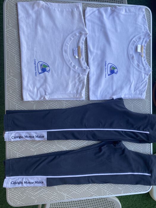 Farda Colégio Montemaior tam.10 veste 6/7 anos ginástica