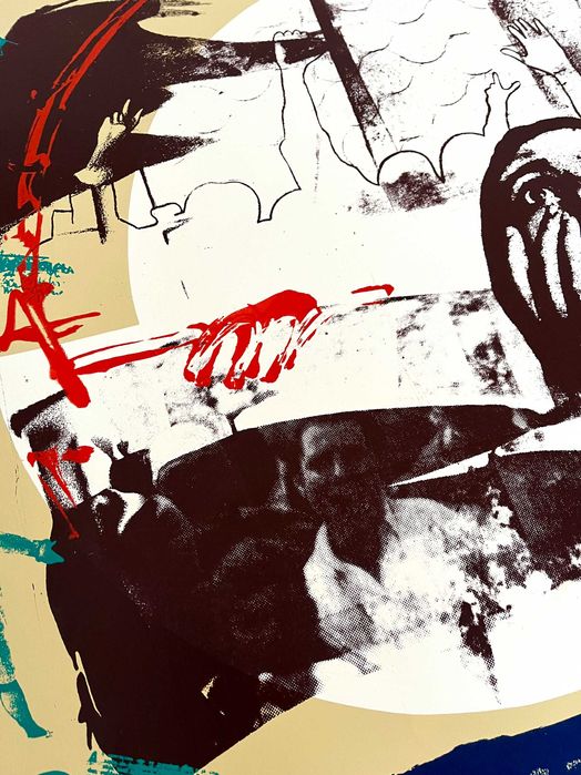 Serigrafia Gil Teixeira Lopes Prémio Nacional de Gravura 1976