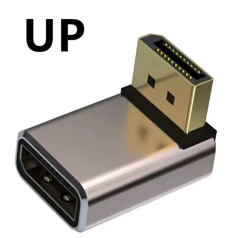 Кутовий перехідник 90 градусів DisplayPort 1.4 Вверх