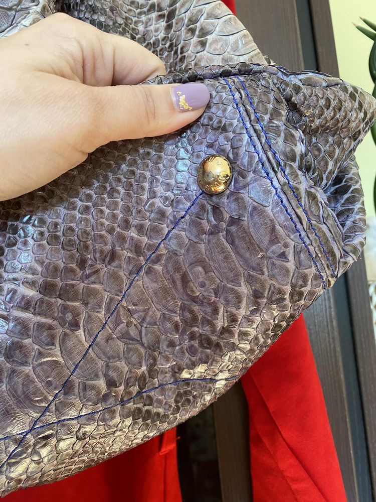 Кожаная сумка питон оригинал Louis Vuitton