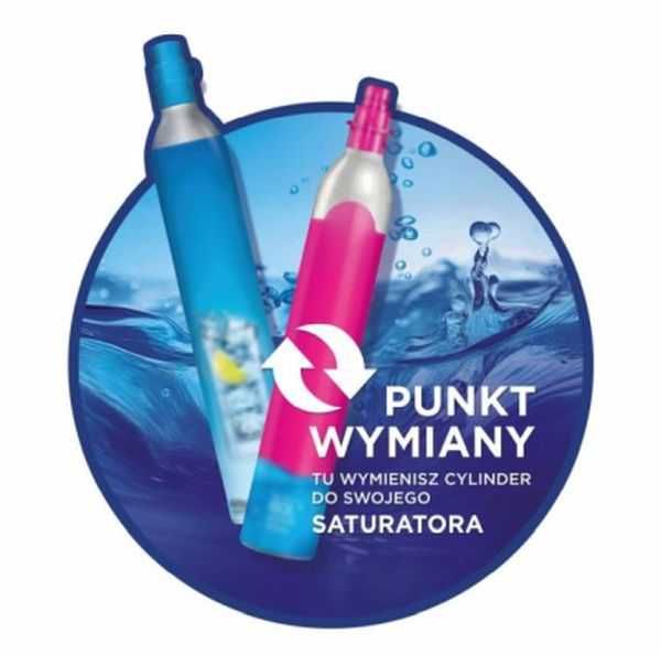 Punkt wymiany butli do saturatorów m..in. SODASTREAM, Brita, Dafi