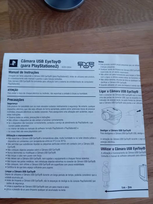 Câmera EyeToy Original PS2 + Manual | Rara & Funcional