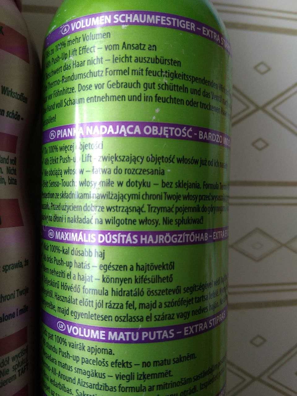 Taft Schwarzkopf pianka do włosów kpl.  poj. 200 ml
