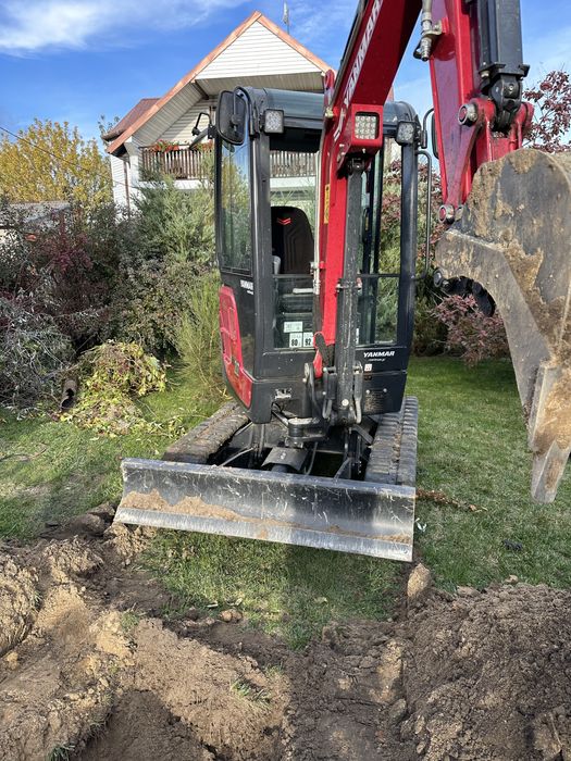 Uslugi minikoparką oczyszczalnie scieków