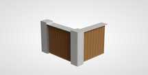 Lada recepcyjna 180x150x115