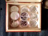 zestaw monet kolekcjonerskich