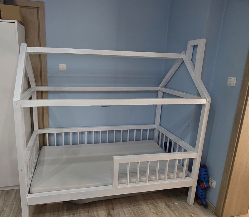 Łóżko Domek, !!!MOCNE Z DREWNA!!!