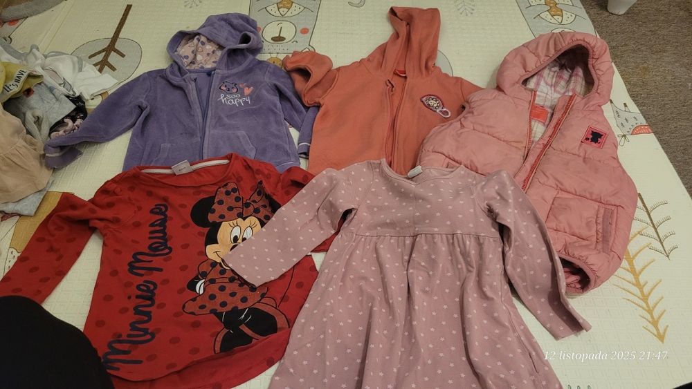 Paka ubrań dla dziewczynki 86- 92