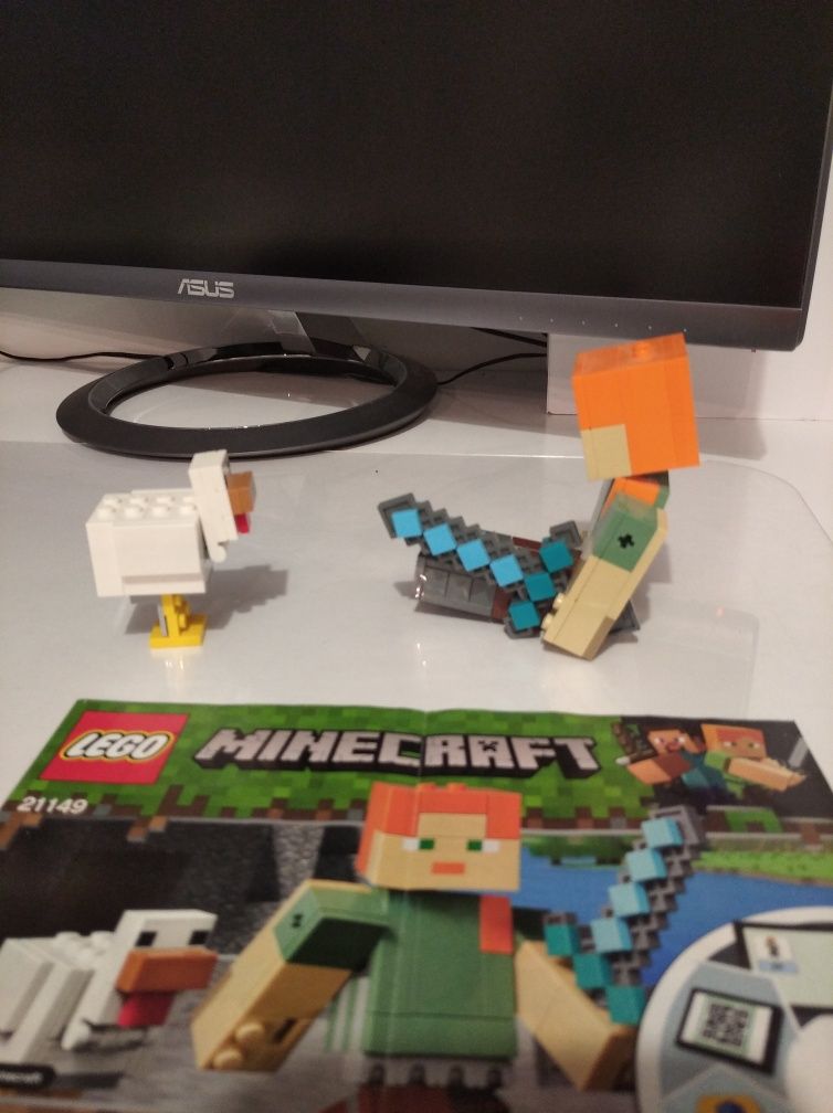 Klocki LEGO Minecraft 21149 Alex z kurczakiem