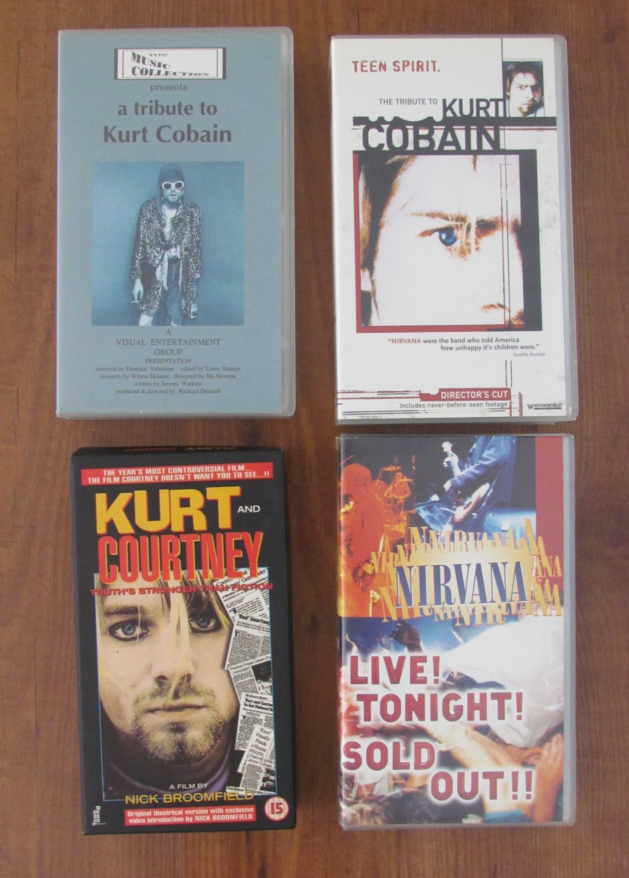 NIRVANA Kurt Cobain Videos VHS alguns raros