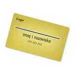 Wizytówki metalowe ALUMINIOWE SREBRNE 100 szt