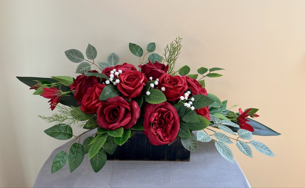 Kompozycja nagrobna, stroik na cmentarz