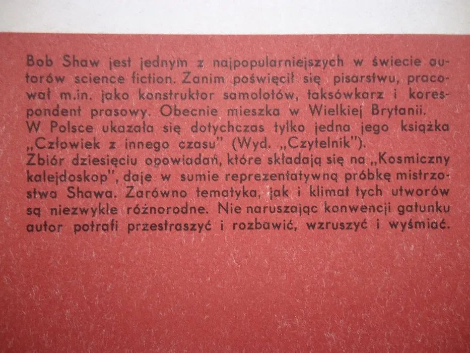 "Kosmiczny kalejdoskop" Bob Shaw