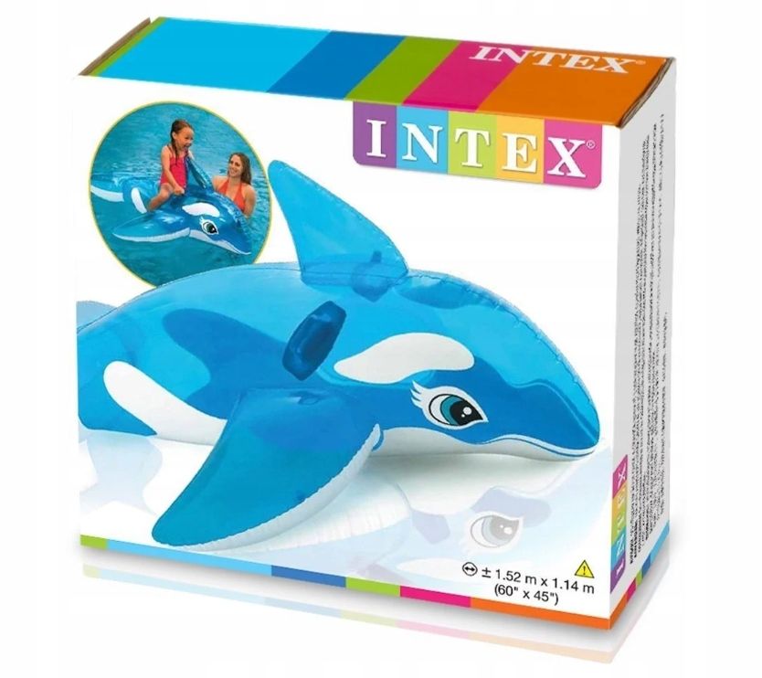 Zabawka dmuchana orka dla dzieci materac Intex