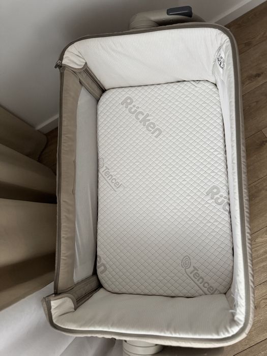 Chicco Next2Me Magic + materac Rucken/ lożeczko dostawne + pasy