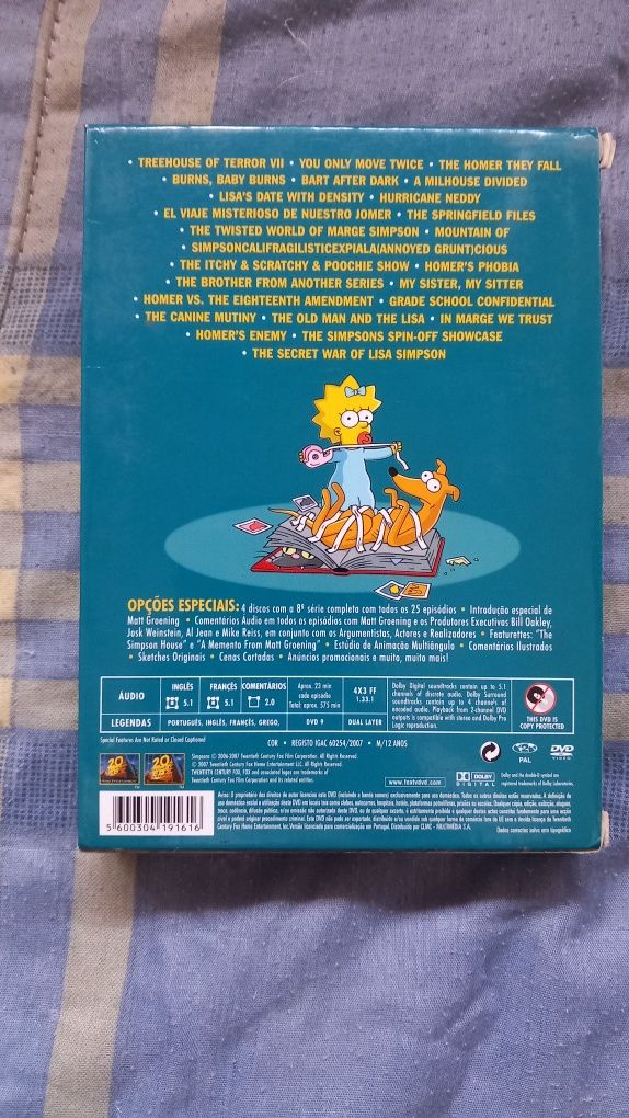 Os Simpsons temporada 8 em DVD