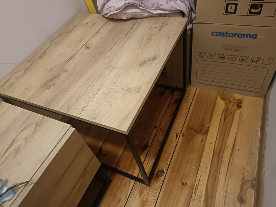 Komplet mebli do salonu stolik kawowy RTV polka loft