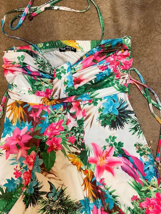 Літня сукня в гавайському стилі  на зав‘язках SELECT