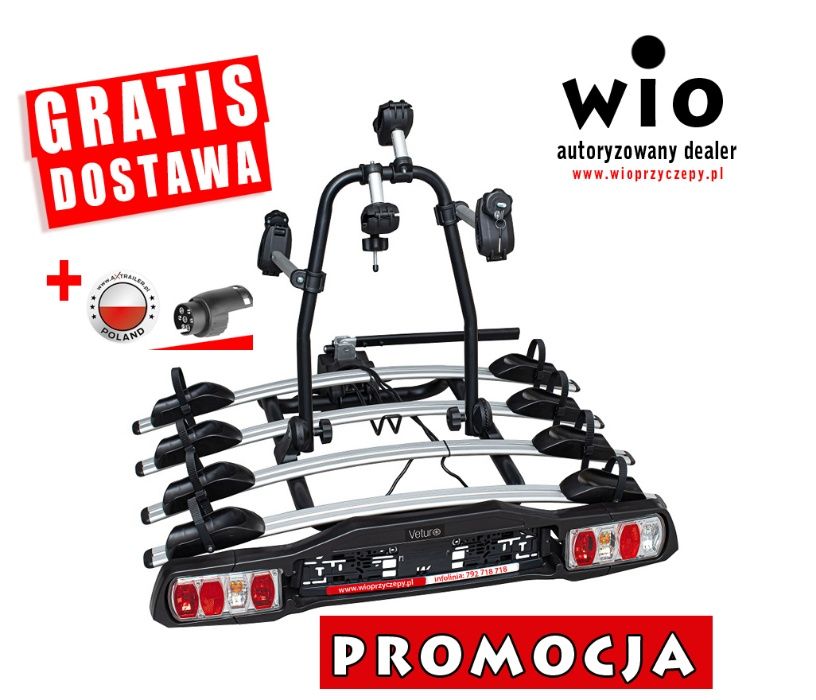 Bagażnik rowerowy V4 GRATIS ADAPTER platforma rowerowa RATY 0%