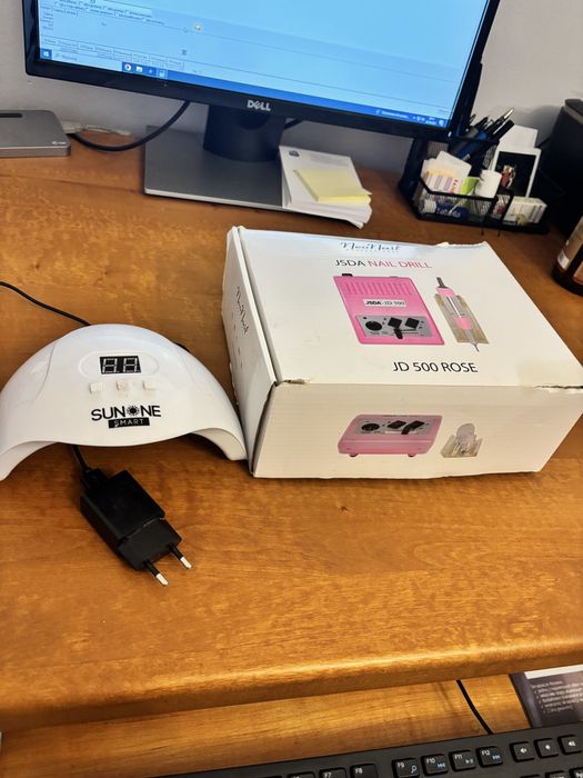 Frezarka do paznokci NeoNail plus lampa Sunone