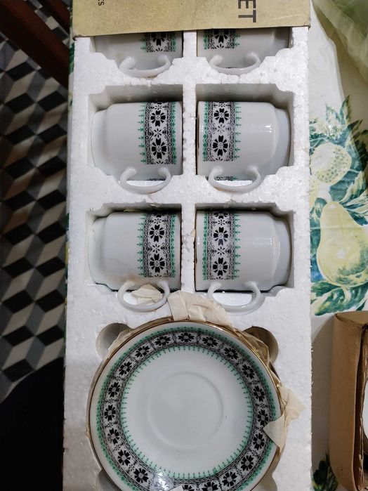 Conjunto de chavenas de café