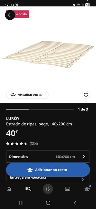 Cama Tarva do Ikea