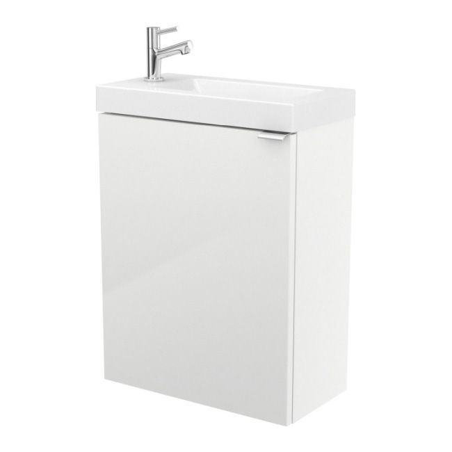 Szafka pod umywalkę GoodHome Imandra wisząca 44 cm biała